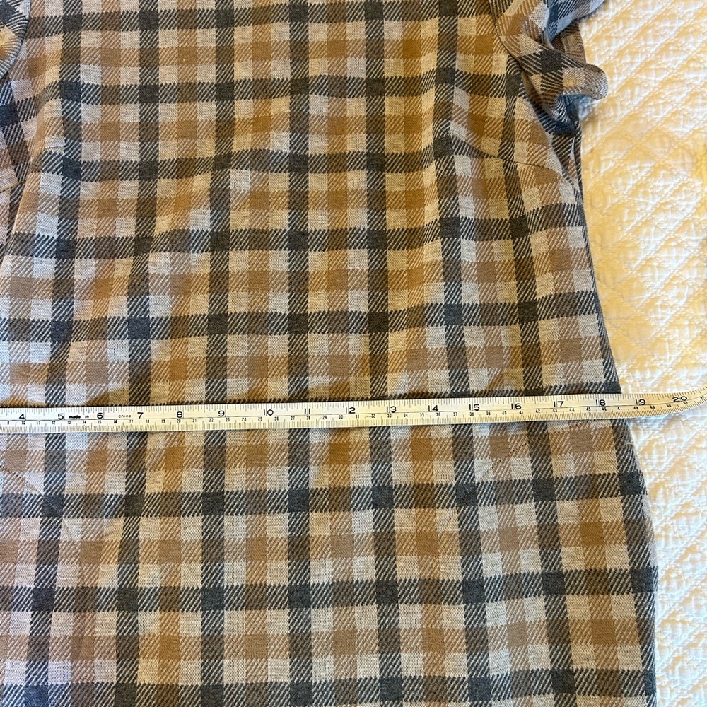 Plaid Flannel Shift Dress - Picture 4 of 8